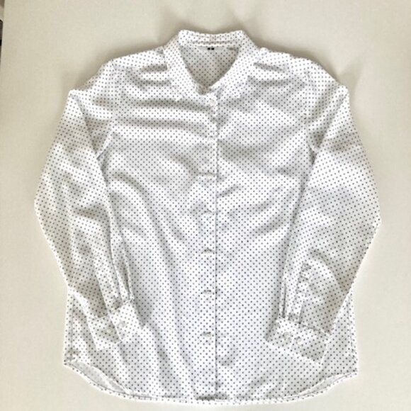UNIQLO White and Black Button Down - Picture 1 of 4